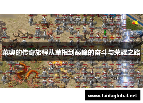 莱奥的传奇旅程从草根到巅峰的奋斗与荣耀之路